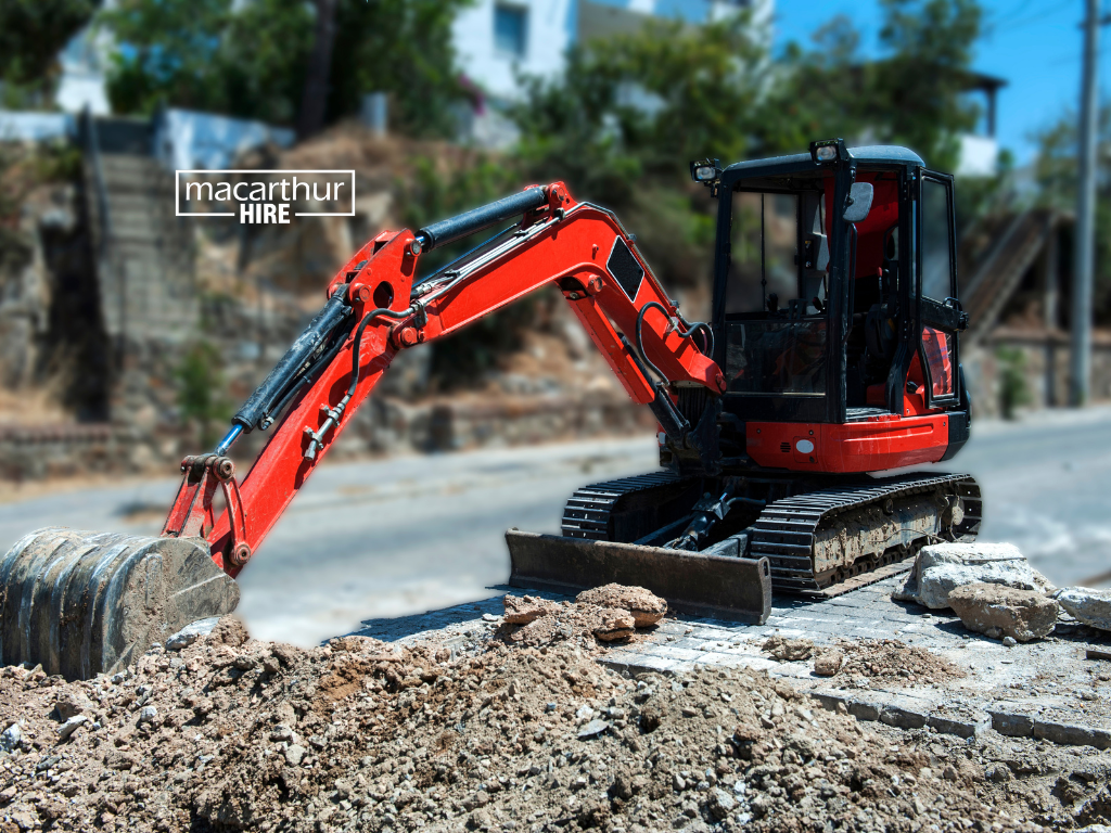 Mini excavators,business equipment hire, equiptment rentals, excavator hire macarthur, kubota excavator, equipment for rent